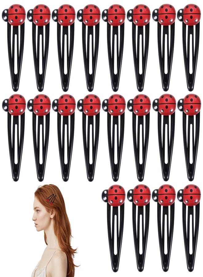 Tyqour 20Pcs Ladybug Hair Clips for Girls, 2 Inch Cute Snap Hair Barrettes for Toddler Girls Ladybug Gifts for Women, Water Drop Non Slip Hairs Accessories for Kids Teens, Toddlers - Image 1